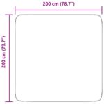 vidaXL Chlpatý koberec s vysokým vlasom NAVARRA námornícka 200x200cm – Obrázok 10