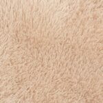 vidaXL Chlpatý koberec s vysokým vlasom béžová 240x240 cm polyester – Obrázok 9