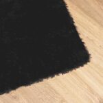 vidaXL Chlpatý koberec s vysokým vlasom čierny 240x240 cm polyester – Obrázok 4