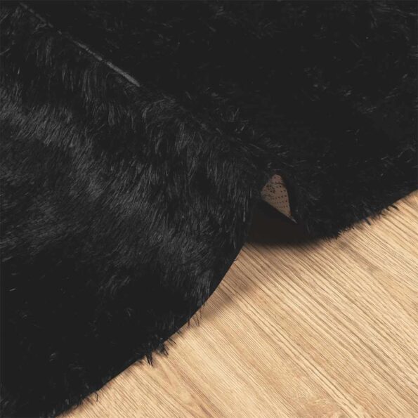 VXL8721158558725_g_en_hd_3.jpg vidaXL Chlpatý koberec s vysokým vlasom čierny 240x240 cm polyester – Obrázok 5