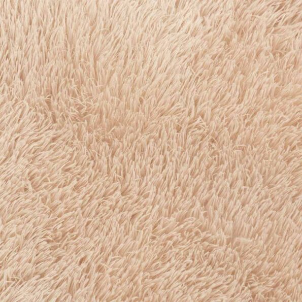 VXL8721158558794_g_en_hd_7.jpg vidaXL Chlpatý koberec s vysokým vlasom béžová 100x100 cm polyester – Obrázok 9