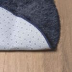 vidaXL Chlpatý koberec s vysokým vlasom námornícka 240x240cm polyester – Obrázok 6