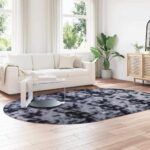 vidaXL Chlpatý koberec s vysokým vlasom NAVARRA tmavosivá 300x200 cm – Obrázok 3