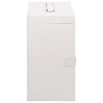 VidaXL Šperkovnica 5-vrstvová s zrkadlom uzamykateľné biela – Obrázok 7