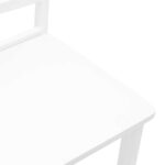 VidaXL jedálenské stoličky 2 ks Biela masívna drevená guma – Obrázok 8