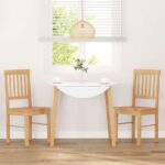 VidaXL jedálenské stoličky 2 ks masívna drevená guma – Obrázok 3