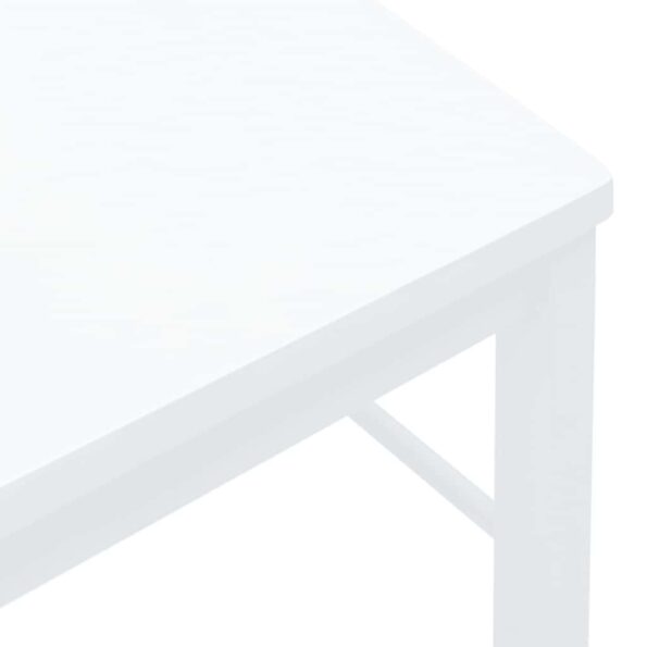 VidaXL jedálenské stoličky 2 ks Biela masívna drevená guma – Obrázok 8