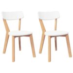 VidaXL jedálenské stoličky 2 ks masívna drevená guma – Obrázok 2