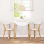 VidaXL jedálenské stoličky 2 ks masívna drevená guma – Obrázok 3