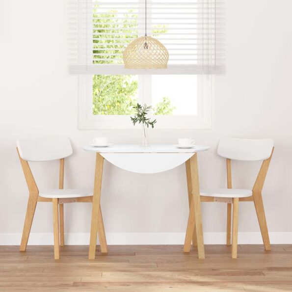 VidaXL jedálenské stoličky 2 ks masívna drevená guma – Obrázok 3