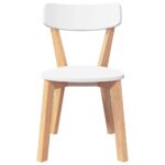 VidaXL jedálenské stoličky 2 ks masívna drevená guma – Obrázok 5