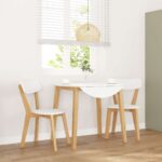 VidaXL jedálenské stoličky 2 ks masívna drevená guma