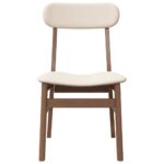 vidaXL jedálenské stoličky s vankúšmi 2 ks Hnedá guma masívneho dreva – Obrázok 5