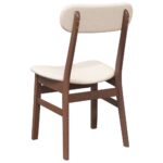 vidaXL jedálenské stoličky s vankúšmi 2 ks Hnedá guma masívneho dreva – Obrázok 7