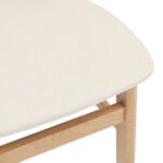 vidaXL Jedálenské stoličky s vankúšmi 2 ks Guma z masívneho dreva – Obrázok 8