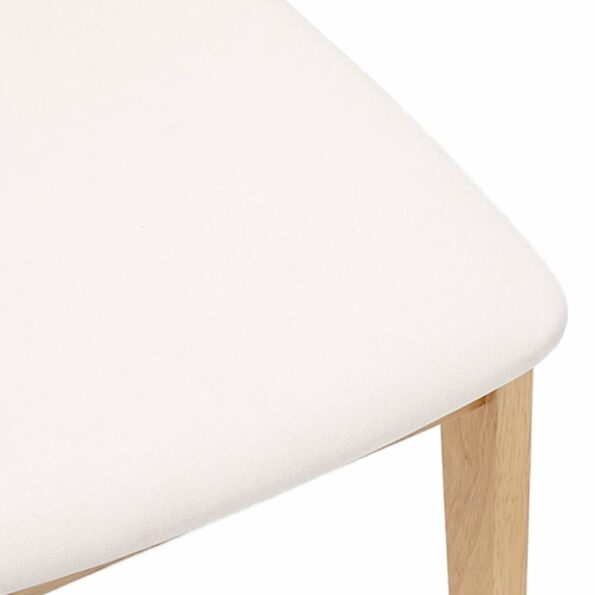 vidaXL Jedálenské stoličky s vankúšmi 2 ks Guma z masívneho dreva – Obrázok 8