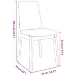 vidaXL Jedálenské stoličky s vankúšmi 2 ks Guma z masívneho dreva – Obrázok 11