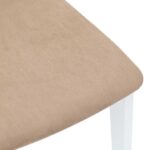 vidaXL jedálenské stoličky s vankúšmi 2 ks Biela guma masívneho dreva – Obrázok 8