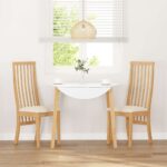 vidaXL Jedálenské stoličky s vankúšmi 2 ks Guma z masívneho dreva – Obrázok 3