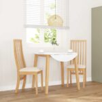 vidaXL Jedálenské stoličky s vankúšmi 2 ks Guma z masívneho dreva