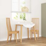 VidaXL jedálenské stoličky 2 ks masívna drevená guma