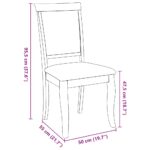 vidaXL Jedálenské stoličky s vankúšmi 2 ks Prírodná kaučuk z masívneho – Obrázok 11