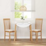 vidaXL Jedálenské stoličky s vankúšmi 2 ks Guma z masívneho dreva – Obrázok 3