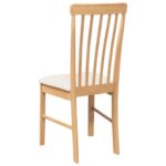 vidaXL Jedálenské stoličky s vankúšmi 2 ks Guma z masívneho dreva – Obrázok 7