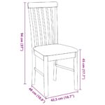 vidaXL jedálenské stoličky s vankúšmi 2 ks Biela guma masívneho dreva – Obrázok 11