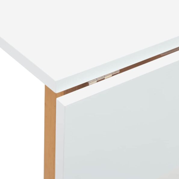 VidaXL jedálenský stôl Prírodná kaučuk z masívneho dreva – Obrázok 11