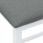 vidaXL Barové stoličky s vankúšmi 2 ks Biela guma z masívneho dreva – Obrázok 8