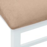 VidaXL Barové stoličky s vankúšmi 2 ks Biela guma z masívneho dreva – Obrázok 8