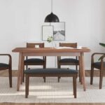 vidaXL Lavica 90 cm Hnedá Masívna Drevo Guma – Obrázok 3