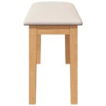 vidaXL Lavica 90 cm z masívneho dreva Guma – Obrázok 5