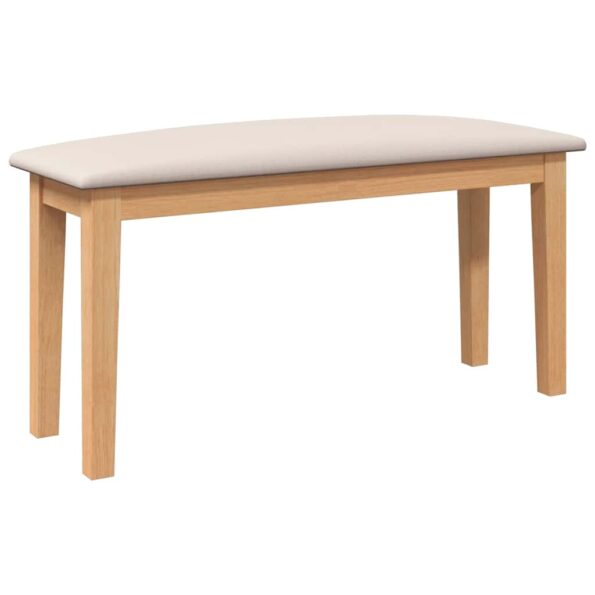 vidaXL Lavica 90 cm z masívneho dreva Guma – Obrázok 6