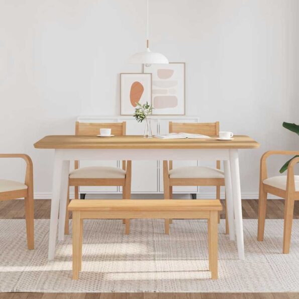 vidaXL Lavica 90 cm z masívneho dreva Guma – Obrázok 3