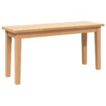 vidaXL Lavica 90 cm z masívneho dreva Guma – Obrázok 6