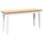 vidaXL Lavica 90 cm z masívneho dreva Guma – Obrázok 2