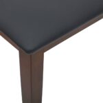 vidaXL Lavica 110 cm Hnedá Masívna Drevo Guma – Obrázok 7