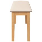 vidaXL Lavica 110 cm z masívneho dreva Guma – Obrázok 5