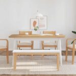 vidaXL Lavica 110 cm z masívneho dreva Guma – Obrázok 3