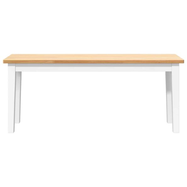 vidaXL Lavica 110 cm z masívneho dreva Guma – Obrázok 4