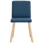 vidaXL Jedálenské stoličky 4 ks, modré, látka – Obrázok 4