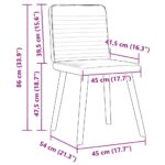 vidaXL Jedálenské stoličky 4 ks bledosivé látkové – Obrázok 9