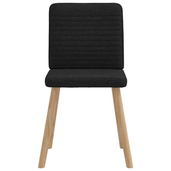 vidaXL Jedálenské stoličky 4 ks, čierne, látka – Obrázok 4