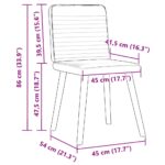 vidaXL Jedálenské stoličky 4 ks vínovo červené látkové – Obrázok 9