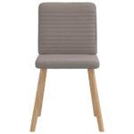 vidaXL Jedálenské stoličky 4 ks sivohnedé látkové – Obrázok 4