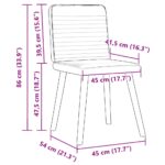vidaXL Jedálenské stoličky 4 ks, krémové, látka – Obrázok 9
