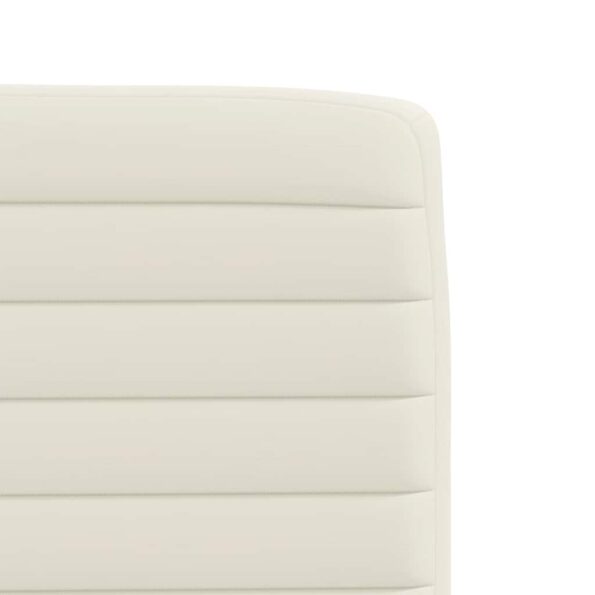 vidaXL jedálenské stoličky 4 ks krémové zamatové – Obrázok 7
