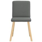 vidaXL Jedálenské stoličky 4 ks tmavosivé látkové – Obrázok 4